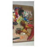 Small toys , mini figurines,  and building blocks