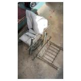 Disassembled doll bed and doll metal rocking