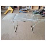 Vintage Metal folding table 24x60in one brace is