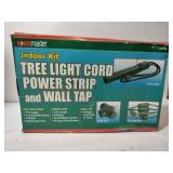 Indoor kit tree light cord power strip with wall
