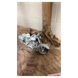 2 metal replica cruisers bikes army motorcycle