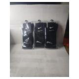 3- Pair of Black Nike Cotton Socks High