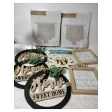 Macrame ,wooden signs, crafting decor