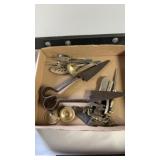 Vintage/ antique silverware assortment black