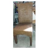 Wicker armless chair Wicker armless chair
