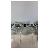 X2 Indiana glass lotus blossom bowls X2 Indiana glass lotus blossom bowls