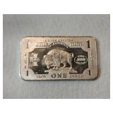 Buffalo .999 fine silver troy ounce bar Buffalo .999 fine silver troy ounce bar
