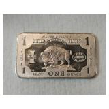 Buffalo .999 fine silver troy ounce bar Buffalo .999 fine silver troy ounce bar