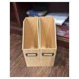 2 wooden magazine holders 2 wooden magazine holders