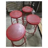 4 metal stools 4 metal stools