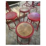 4 metal stools 4 metal stools