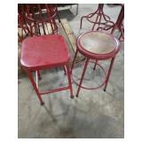 2 mismatched stools 2 mismatched stools