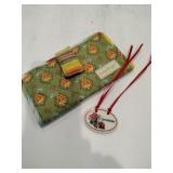 Longaberger wallet checkbook and porcelain tag Longaberger wallet checkbook and porcelain tag