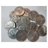 14 Kennedy half dollars mixed year 14 Kennedy half dollars mixed year