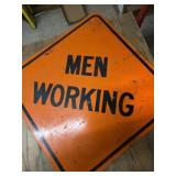 Men Working sign Men Working sign