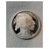 Indian/ buffalo .999 silver 1/2 oz round Indian/ buffalo .999 silver 1/2 oz round