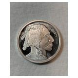 Indian/ buffalo .999 silver 1/2 oz round Indian/ buffalo .999 silver 1/2 oz round