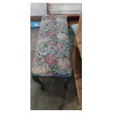Upholstered 6 leg bench (broken leg) Upholstered 6 leg bench (broken leg)