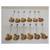 12 vintage Carousel horse ornaments 6in 12 vintage Carousel horse ornaments 6in