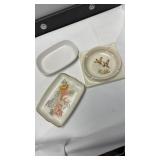Biggs pump & supply inc. 1955 Christmas ashtray , Biggs pump & supply inc. 1955 Christmas ashtray ,