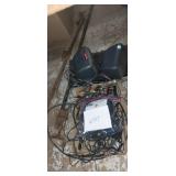 Akai stero  tuner, speakers, bar clamps  and Akai stero  tuner, speakers, bar clamps  and