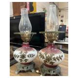 Pair of vintage parlor lamps ~20-in Pair of vintage parlor lamps ~20-in