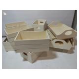 8  small wooden crafting crates 6 x 3.5 4 wooden 8  small wooden crafting crates 6 x 3.5 4 wooden