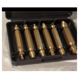 New Deluxe 6pc Screw Extractor Set With Case New Deluxe 6pc Screw Extractor Set With Case