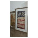 Framed art Mike Warner oil painting on canvas and Framed art Mike Warner oil painting on canvas and