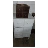 Wooden Cubbies drawers, and 6 drawer small chest Wooden Cubbies drawers, and 6 drawer small chest
