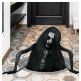 New 3D Halloween Floor Wall Decals Horror Women New 3D Halloween Floor Wall Decals Horror Women