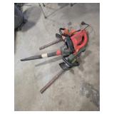 2 electric hedge trimmers , blower 2 electric hedge trimmers , blower