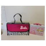 Barbie carry case, Peppa Pig metal lunch box Barbie carry case, Peppa Pig metal lunch box