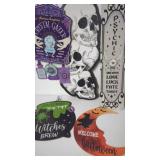 5 NEW Large Halloween Signs. Tallest is approx 24 5 NEW Large Halloween Signs. Tallest is approx 24