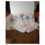 Brand New 11"by 11"Baby BlanketsBlue Bears For Brand New 11"by 11"Baby BlanketsBlue Bears For