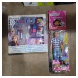 Barbie Ken doll, frozen Beaty set, gabby Barbie Ken doll, frozen Beaty set, gabby