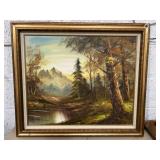 26x30 landscape painting signed Roger Brown 26x30 landscape painting signed Roger Brown
