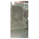 Rowe wingback chair (small arm tear) Rowe wingback chair (small arm tear)