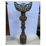 22.5-in vintage brass floor pricket candlestick 22.5-in vintage brass floor pricket candlestick