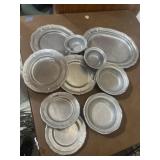 10 piece pewter dish set 10 piece pewter dish set