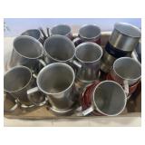 11 pewter mugs 11 pewter mugs