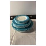Pyrex turquoise 3 different sized Pyrex dish Pyrex turquoise 3 different sized Pyrex dish