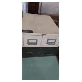 2 Small 2 drawer cabinets 1 metal 1 wooden 2 Small 2 drawer cabinets 1 metal 1 wooden