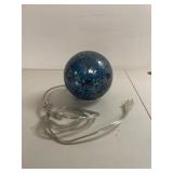 Blue light up crystal ball tested works 6x6in Blue light up crystal ball tested works 6x6in