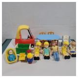 Fisher price and little tikes figure and Fisher price and little tikes figure and
