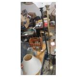 Coffee table 2 floor lamps , magazine rack and Coffee table 2 floor lamps , magazine rack and