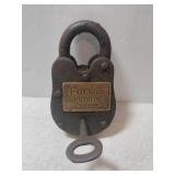 Folsom prison California lock with key Folsom prison California lock with key