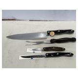 CUTCO knives and paring knife and grill fork CUTCO knives and paring knife and grill fork