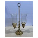Princess House brass double-armed hurricane Princess House brass double-armed hurricane