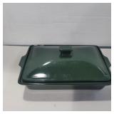 Temptations green covered dish 10in x 7in Temptations green covered dish 10in x 7in